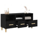 Cabinet TV Stejar Negru 102 x 35,5 x 50 cm Lemn compozit - WALTI WALTI