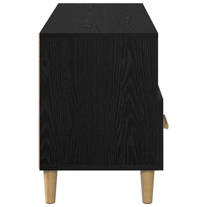 Cabinet TV Stejar Negru 102 x 35,5 x 50 cm Lemn compozit - WALTI WALTI
