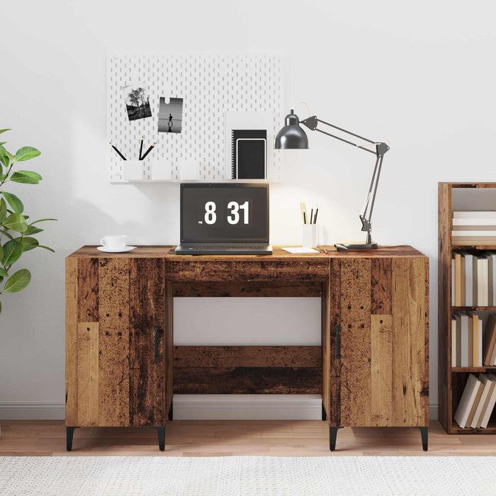 Birou cu depozitare Lemn vechi 140 x 50 x 75 cm Lemn compozit - WALTI WALTI