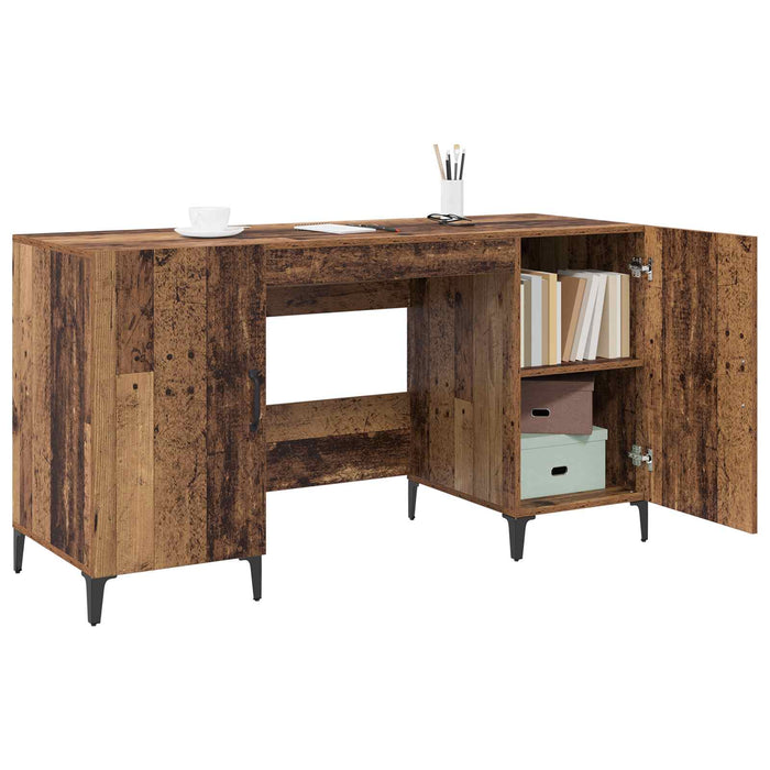 Birou cu depozitare Lemn vechi 140 x 50 x 75 cm Lemn compozit - WALTI WALTI