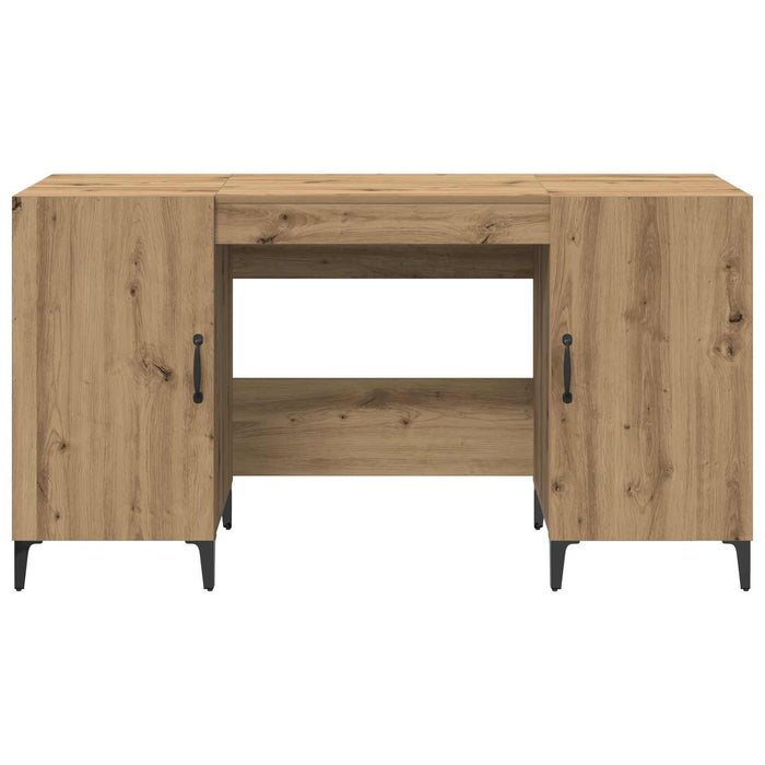 Birou cu ușă Stejar artizanal 140 x 50 x 75 cm Lemn compozit - WALTI WALTI