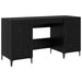 Birou cu depozitare Stejar Negru 140 x 50 x 75 cm Lemn compozit - WALTI WALTI
