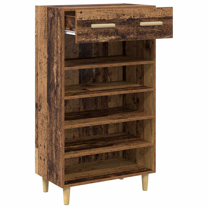 Dulap pentru pantofi Lemn vechi 60 x 35 x 105 cm Lemn compozit - WALTI WALTI