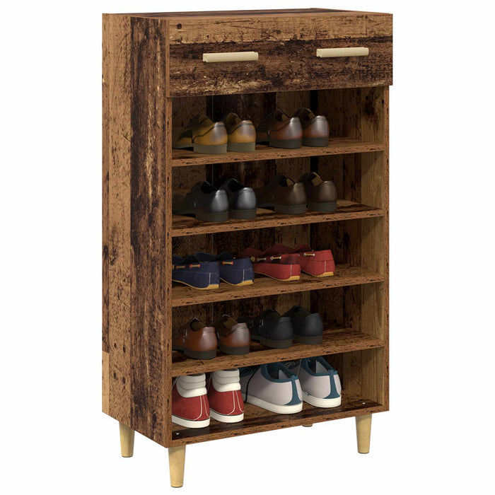 Dulap pentru pantofi Lemn vechi 60 x 35 x 105 cm Lemn compozit - WALTI WALTI