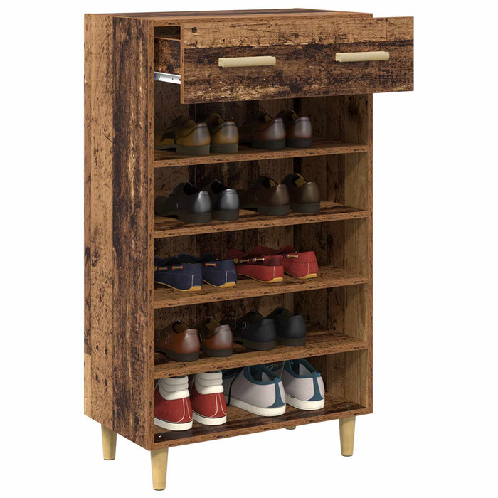 Dulap pentru pantofi Lemn vechi 60 x 35 x 105 cm Lemn compozit - WALTI WALTI