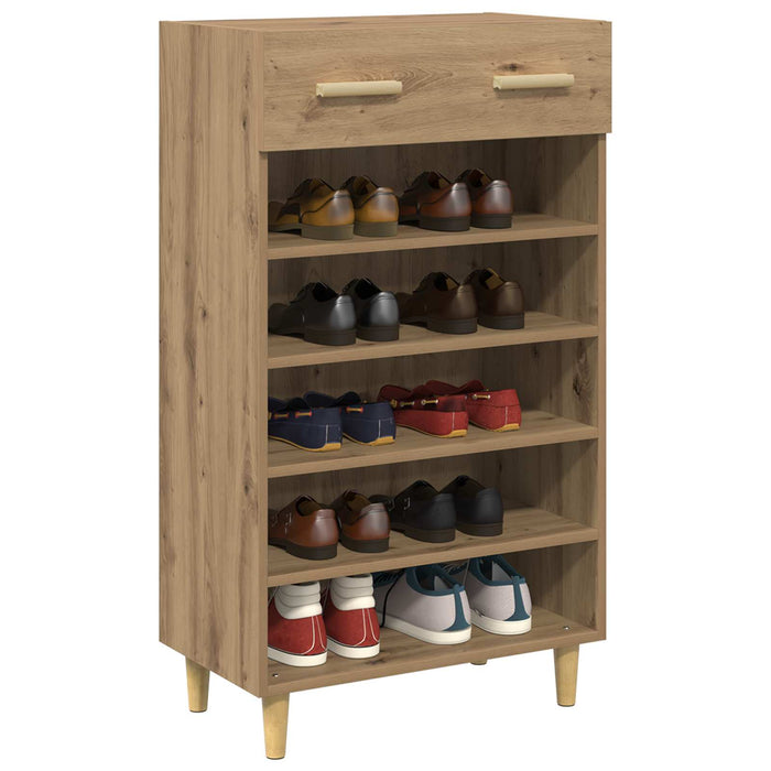 Dulap pentru pantofi cu raft Stejar artizanal 60 x 35 x 105 cm - WALTI WALTI