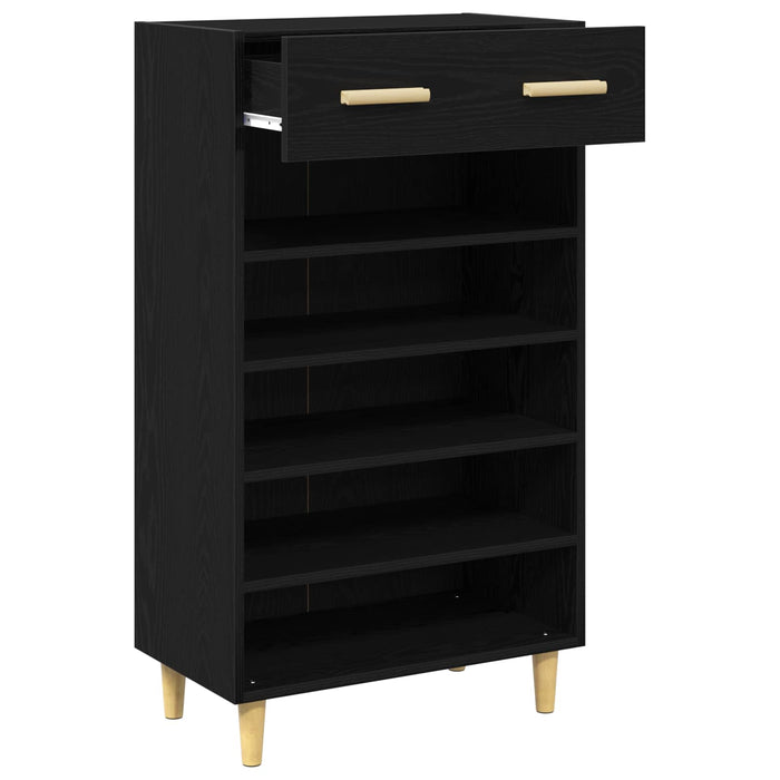 Dulap pentru pantofi cu sertar Stejar Negru 60 x 35 x 105 cm - WALTI WALTI