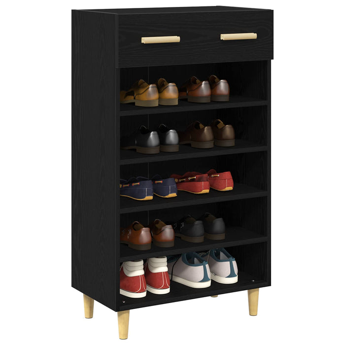 Dulap pentru pantofi cu sertar Stejar Negru 60 x 35 x 105 cm - WALTI WALTI