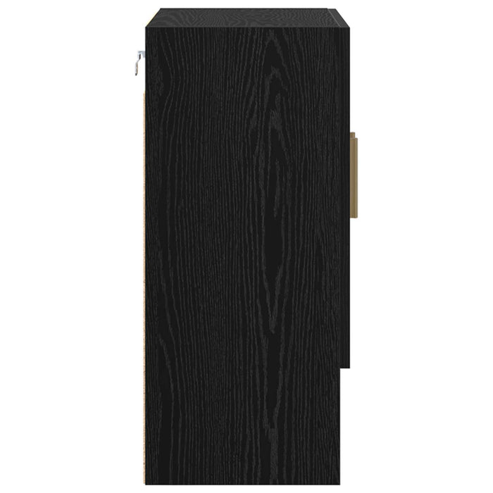 Dulap de perete Stejar Negru 60 x 31 x 70 cm Lemn compozit - WALTI WALTI