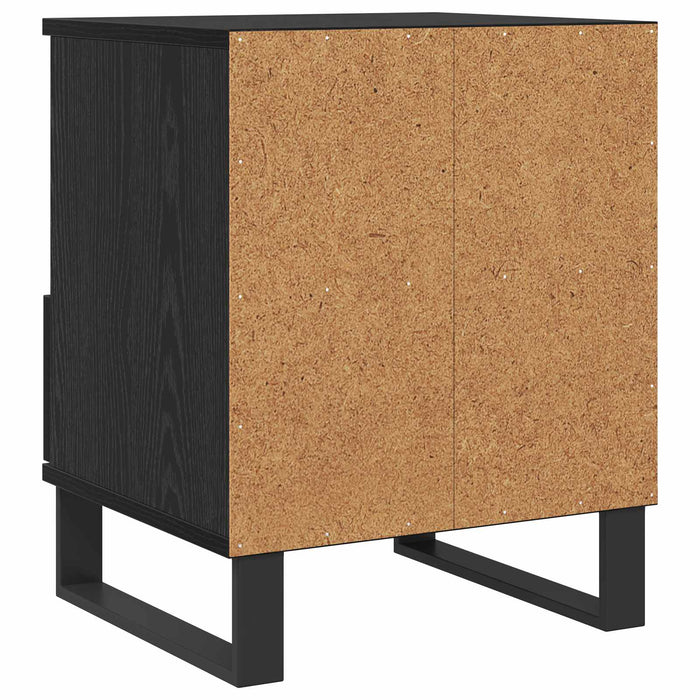 Dulap de pat Stejar Negru 40 x 35 x 50 cm Lemn compozit - WALTI WALTI