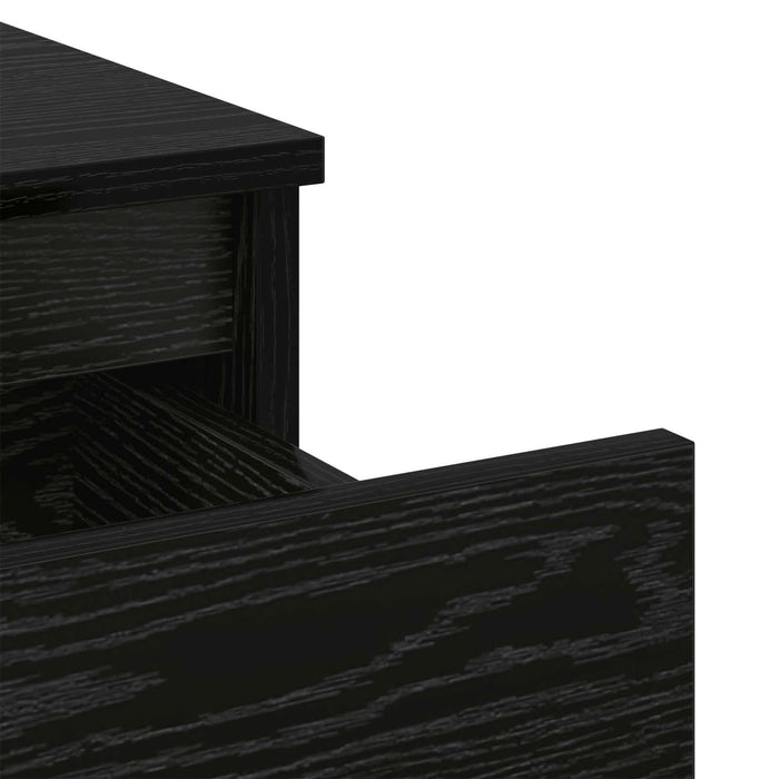 Dulap de pat Stejar Negru 40 x 35 x 50 cm Lemn compozit - WALTI WALTI
