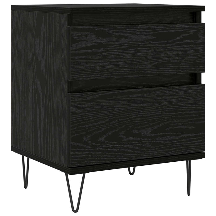Dulap de pat Stejar Negru 40 x 35 x 50 cm Lemn compozit - WALTI WALTI