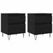 Dulap de pat Stejar Negru 40 x 35 x 50 cm Lemn compozit - WALTI WALTI