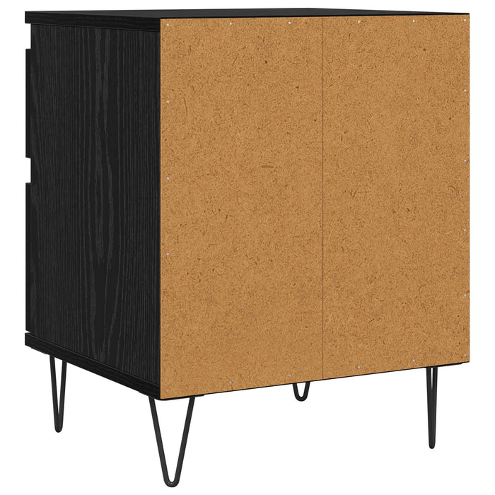 Dulap de pat Stejar Negru 40 x 35 x 50 cm Lemn compozit - WALTI WALTI