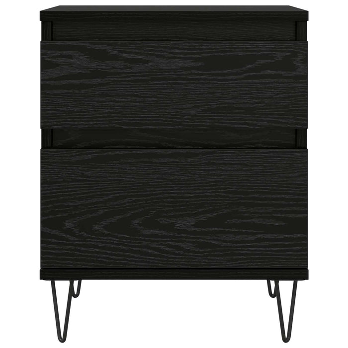 Dulap de pat Stejar Negru 40 x 35 x 50 cm Lemn compozit - WALTI WALTI
