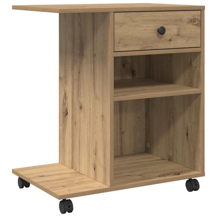 Suport pentru imprimantă Stejar artizanal 60 x 40 x 68.5 cm - WALTI WALTI