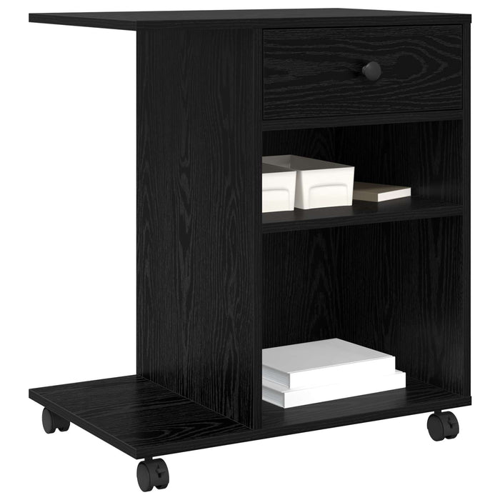 Suport pentru imprimantă Simplu Stejar Negru 60 x 40 x 68.5 cm - WALTI WALTI