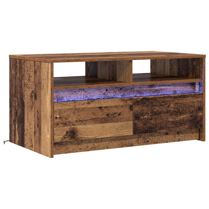 Masă de cafea Lemn vechi 90 x 50 x 45 cm Lemn compozit - WALTI WALTI
