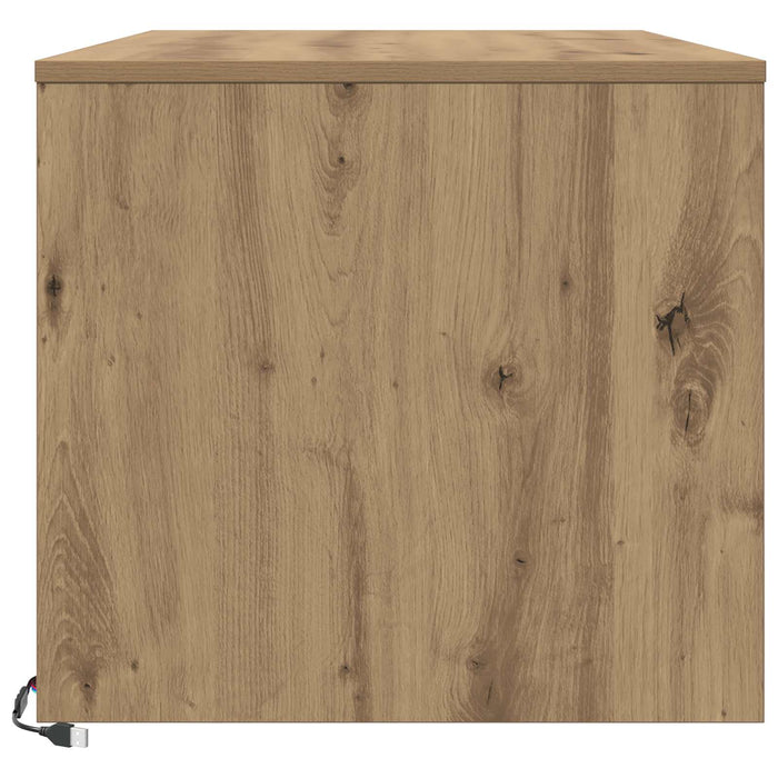 Masă de cafea Stejar artizanal 90 x 50 x 45 cm Lemn compozit - WALTI WALTI