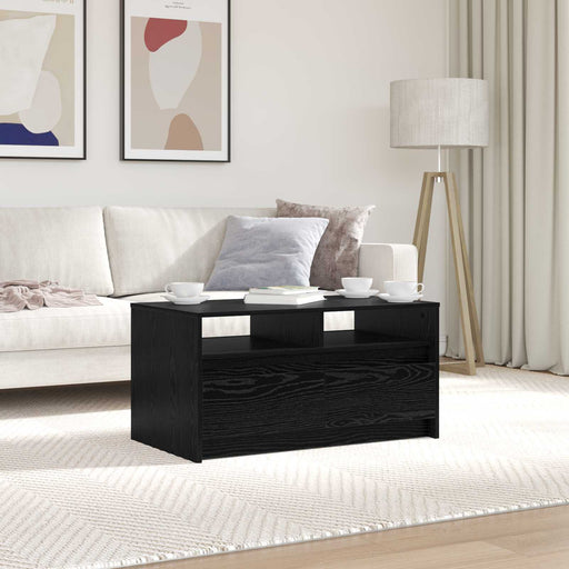 Masă de cafea Stejar Negru 90 x 50 x 45 cm Lemn compozit - WALTI WALTI