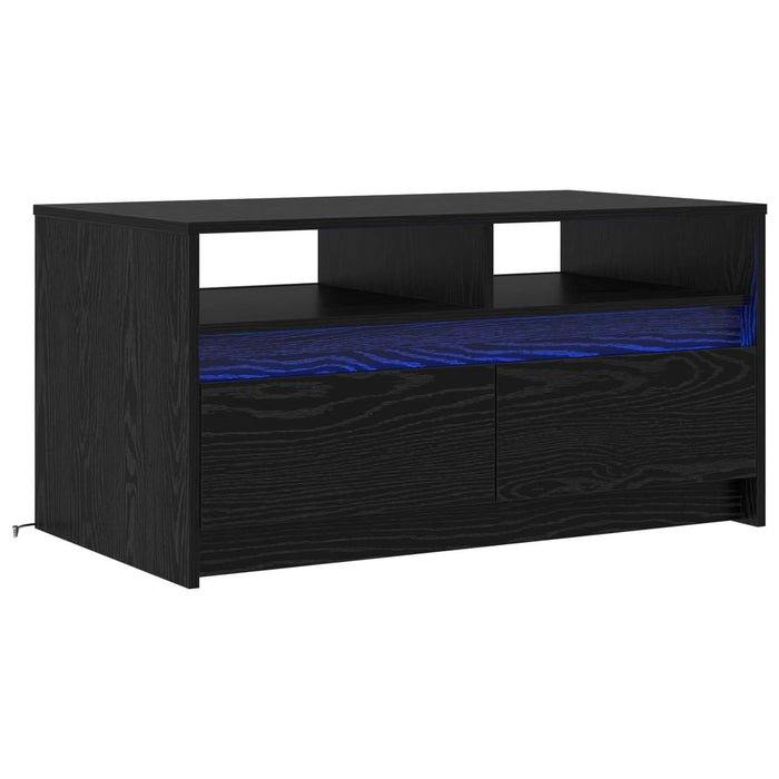 Masă de cafea Stejar Negru 90 x 50 x 45 cm Lemn compozit - WALTI WALTI