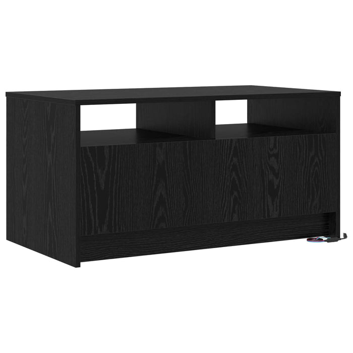 Masă de cafea Stejar Negru 90 x 50 x 45 cm Lemn compozit - WALTI WALTI