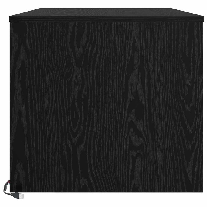 Masă de cafea Stejar Negru 90 x 50 x 45 cm Lemn compozit - WALTI WALTI
