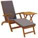 Șezlong pliabil și culisant 2 pcs Gri închis - WALTI WALTI