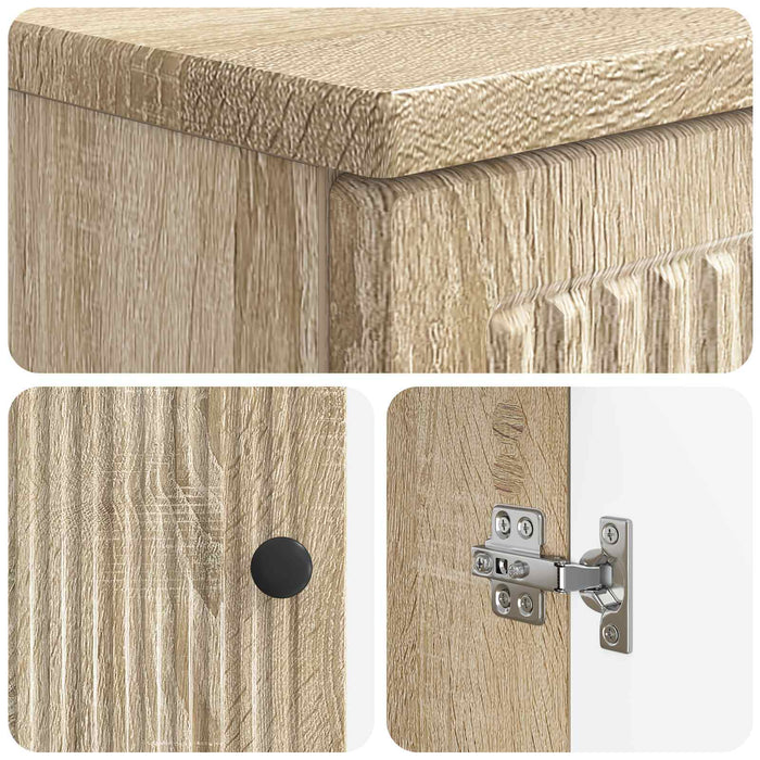 Set de cabinet pentru baie cu 3 piese EDE Stejar Sonoma - WALTI WALTI