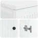 Set de cabinet pentru baie cu 3 piese EDE Alb foarte lucios - WALTI WALTI