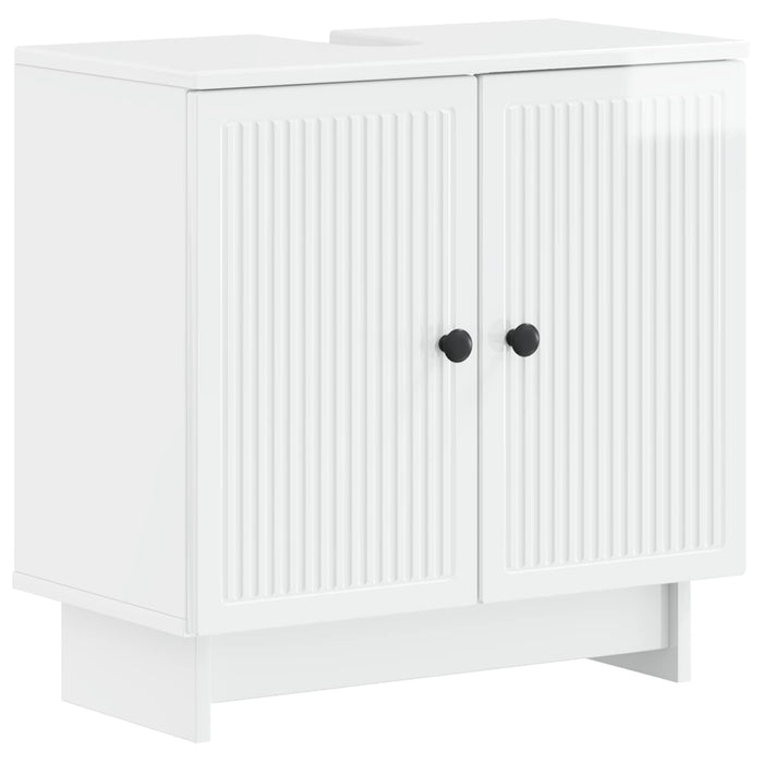 Set de cabinet pentru baie cu 3 piese EDE Alb foarte lucios - WALTI WALTI