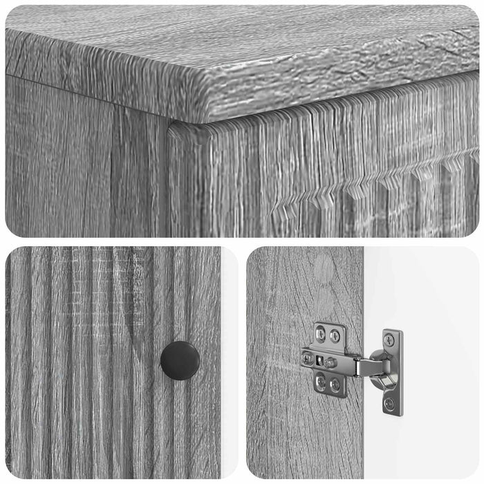 Set de cabinet pentru baie cu 3 piese EDE Sonoma gri - WALTI WALTI
