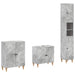 Set de cabinet pentru baie cu 3 piese ALKMAAR Gri Beton - WALTI WALTI