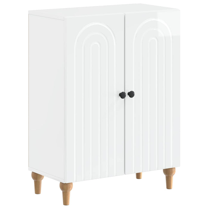 Set de cabinet pentru baie cu 3 piese ALKMAAR Alb foarte lucios - WALTI WALTI