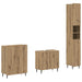 Set de cabinet pentru baie cu 3 piese ZWOLLE Stejar Artizanal - WALTI WALTI