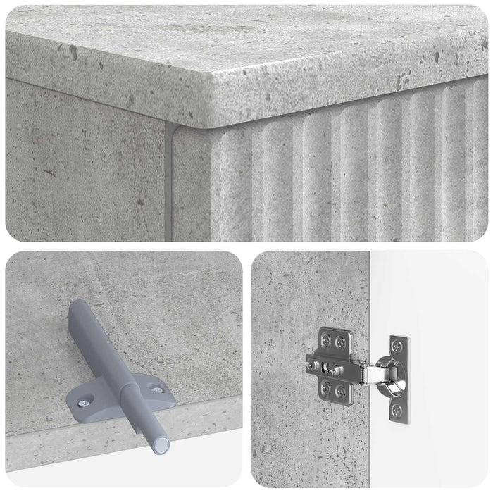 Set de cabinet pentru baie cu 3 piese ARNHEM Gri Beton - WALTI WALTI