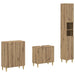 Set de cabinet pentru baie cu 3 piese ARNHEM Stejar Artizanal - WALTI WALTI