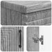 Set de cabinet pentru baie cu 3 piese HAARLEM Sonoma gri - WALTI WALTI