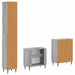 Set de cabinet pentru baie cu 3 piese HAARLEM Sonoma gri - WALTI WALTI