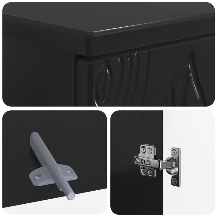 Set de cabinet pentru baie cu 3 piese DELFT Negru - WALTI WALTI
