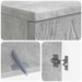 Set de cabinet pentru baie cu 3 piese DELFT Gri Beton - WALTI WALTI