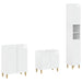 Set de cabinet pentru baie cu 3 piese DELFT Alb foarte lucios - WALTI WALTI