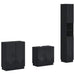 Set de cabinet pentru baie cu 3 piese HOORN Negru - WALTI WALTI
