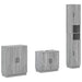 Set de cabinet pentru baie cu 3 piese HOORN Sonoma gri - WALTI WALTI