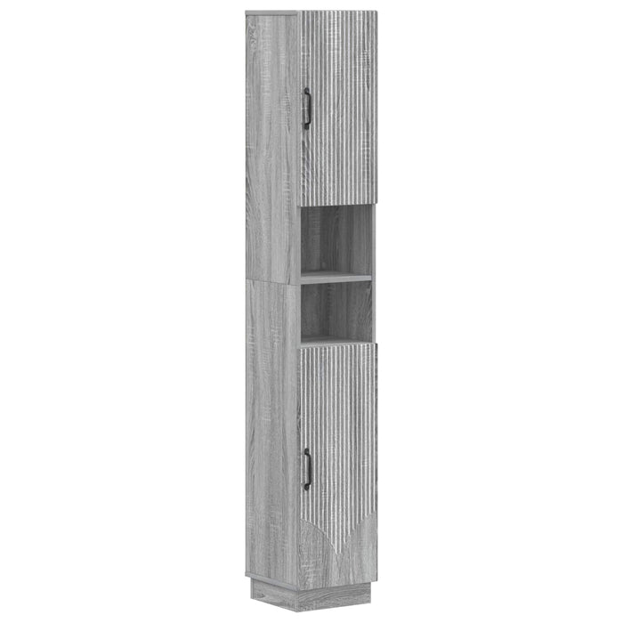 Set de cabinet pentru baie cu 3 piese HOORN Sonoma gri - WALTI WALTI