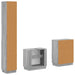 Set de cabinet pentru baie cu 3 piese HOORN Sonoma gri - WALTI WALTI