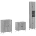 Set de cabinet pentru baie cu 3 piese BREDA Sonoma gri - WALTI WALTI