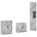 Set de cabinet pentru baie cu 3 piese UTRECHT Gri Beton - WALTI WALTI