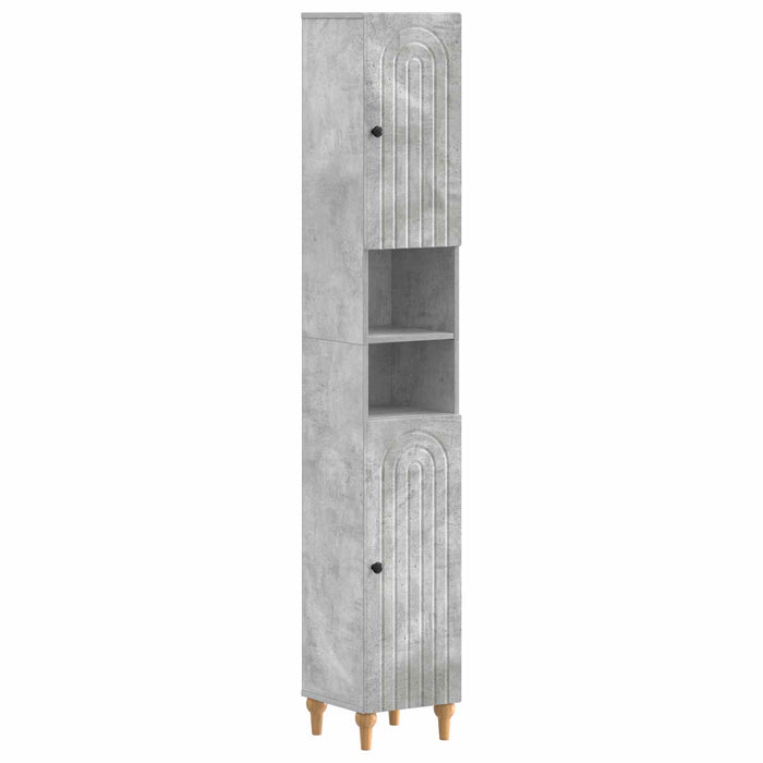 Set de dulapuri pentru baie, 2 piese ALKMAAR Gri Beton - WALTI WALTI