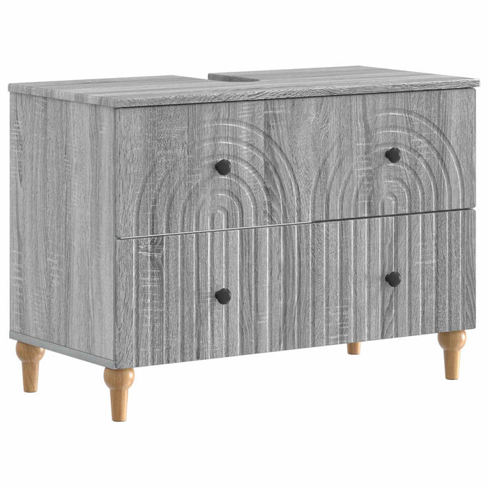 Set de dulapuri pentru baie, 2 piese ALKMAAR Sonoma gri - WALTI WALTI
